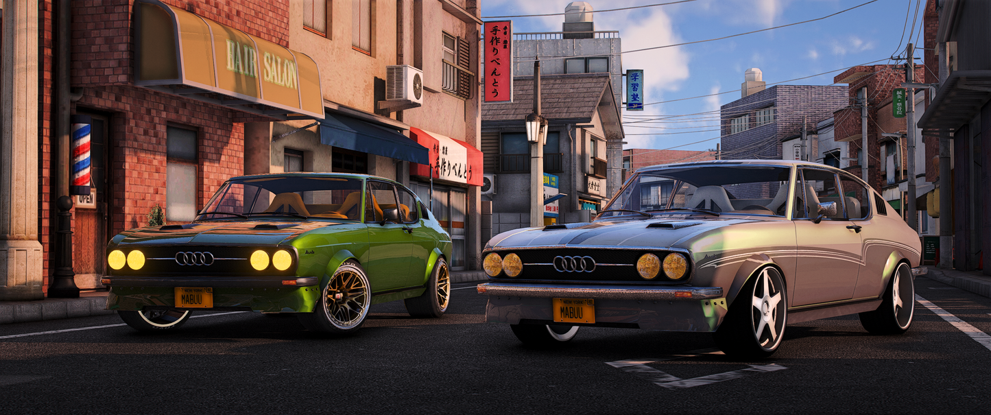 Audi 100 SC1 2 cars pack