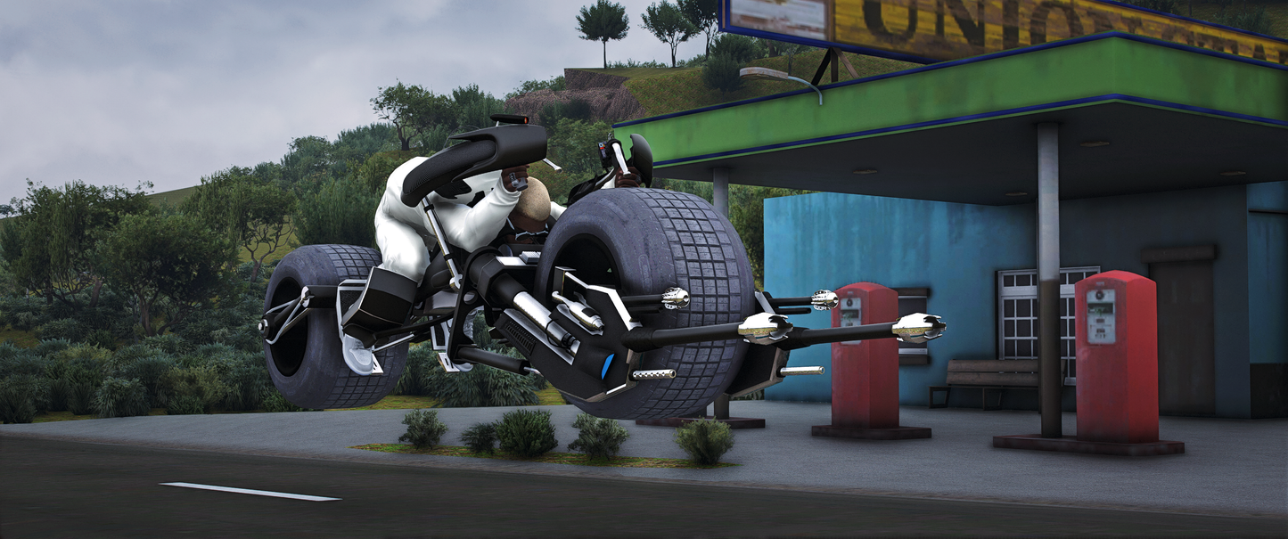 Flying Batpod Fly | XZone Team