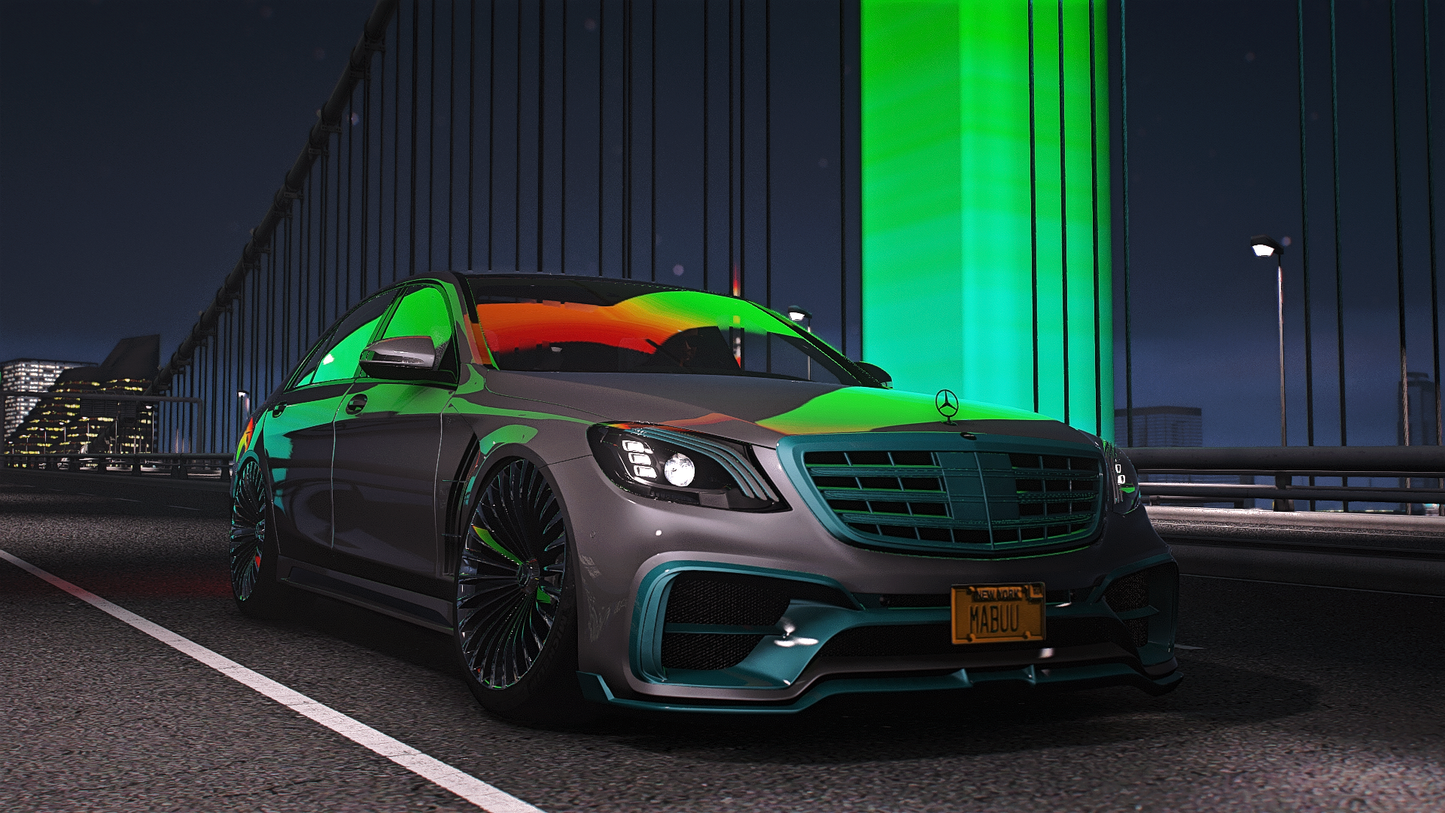 Mercedes C63 AMG Stanced (Tuning)