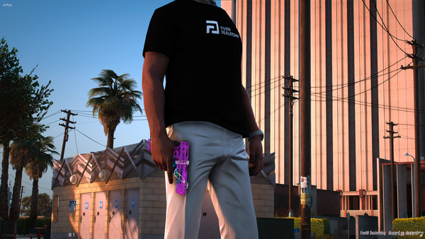 Pink Wireframe Glock Switch