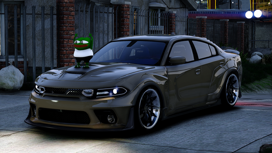 Custom Tuned Dodge Charger SRT Hellcat Redeye Widebody With Pepe The Frog Prop