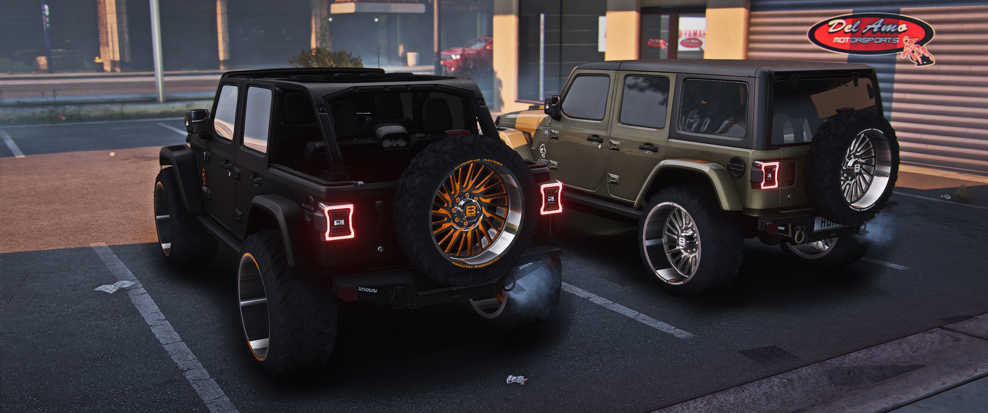 Jeep Demon Monkey Rubicon front angle GTA 5 mod