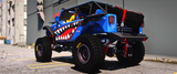 Side view of Debadged Jeep Wrangler 4x4 Vibe in GTA5/FiveM