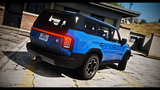 Rear profile of tuned Karin Overland SWB in FiveM