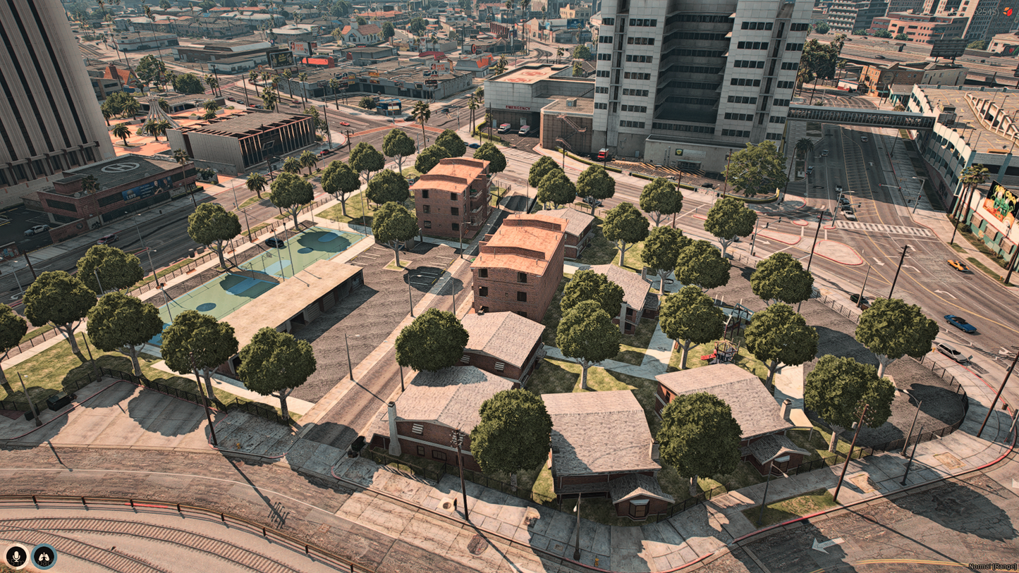 Aerial view of Kellypark Hoods V2