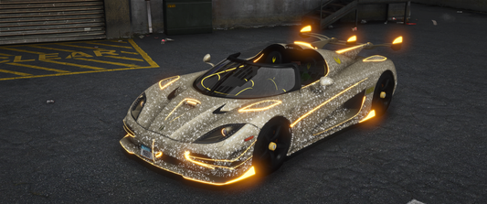 Koenigsegg Agera RS mod for FiveM with Bounce Nitrogen Parachute and realistic performance