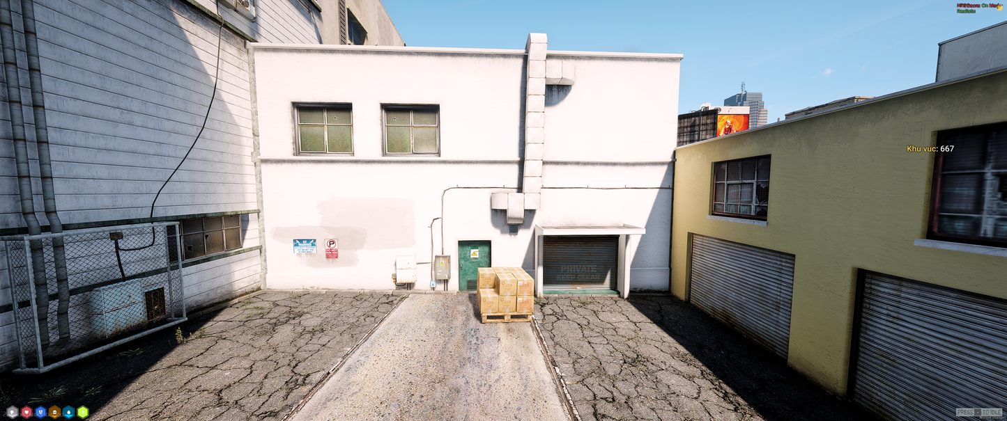 Front view of [MLO] Lab House in FiveM