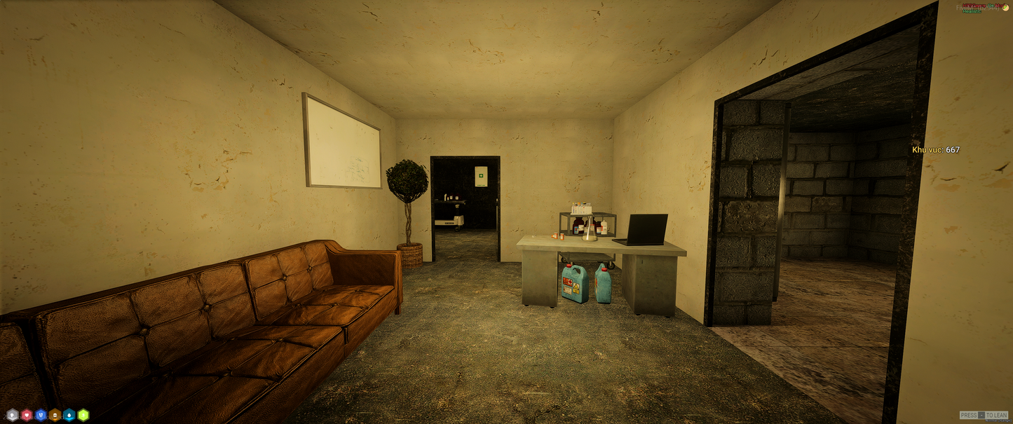 Interior view of [MLO] Lab House showing lab setup