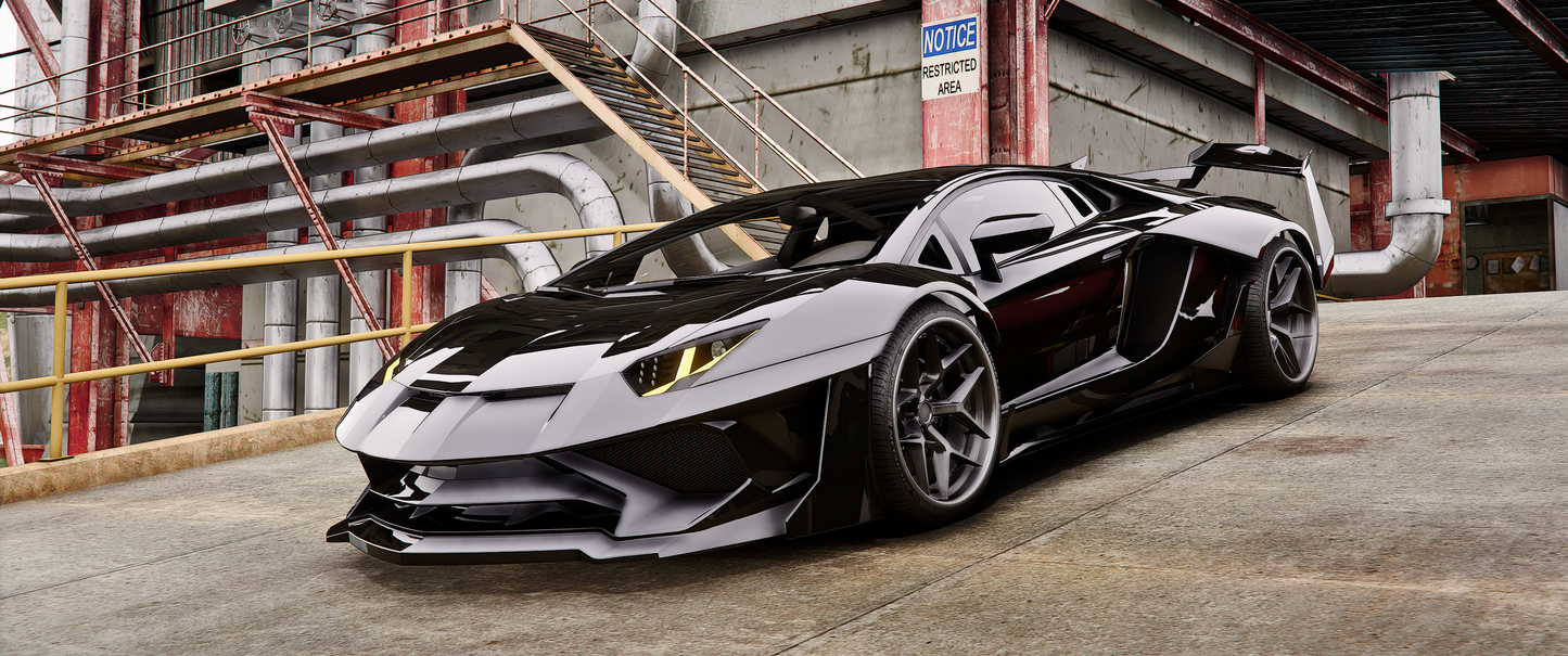 Debadged Lamborghini Aventador LP700 XK Front View