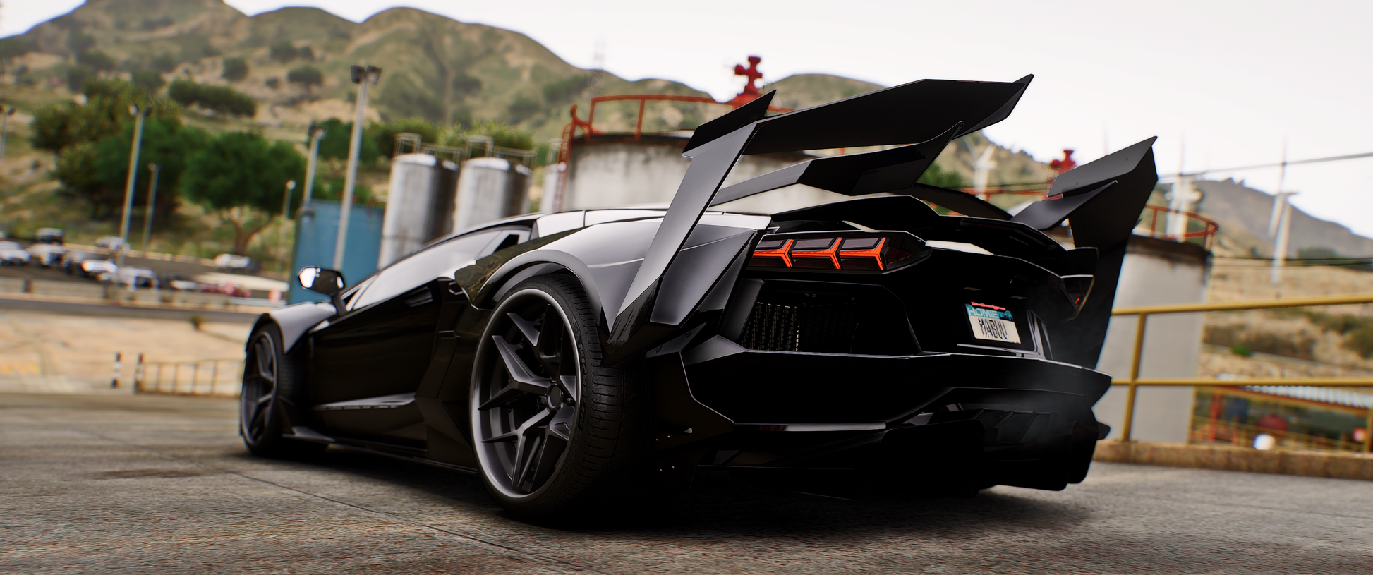 Debadged Lamborghini Aventador LP700 XK Side View