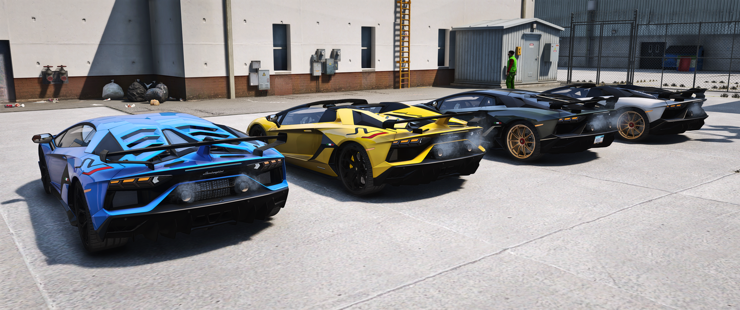2019 Lamborghini Aventador SVJ Side View