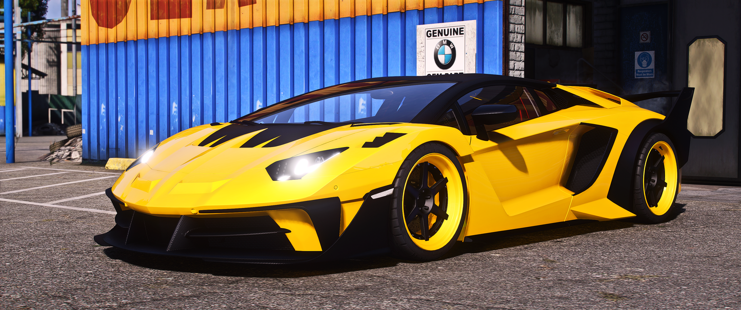 Debadged Lamborghini Aventador SVJ Sillouette GTA 5 car