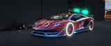 Front view of Lamborghini Aventador SVJ Roadster with Dinamic Lights in FiveM