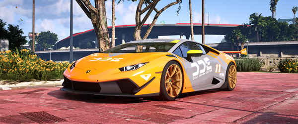 Lamborghini Huracan DDE front view in FiveM