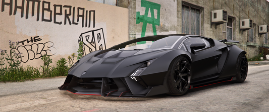 Debadged Lamborghini Invencible Beast Edition Front View