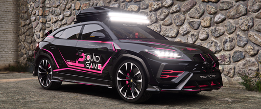 SQUID GAME Lamborghini Urus front view