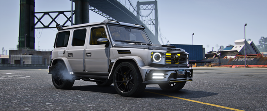 Front view of (Lore Friendly) Benefactor P900 Mansory GTA V mod for FiveM