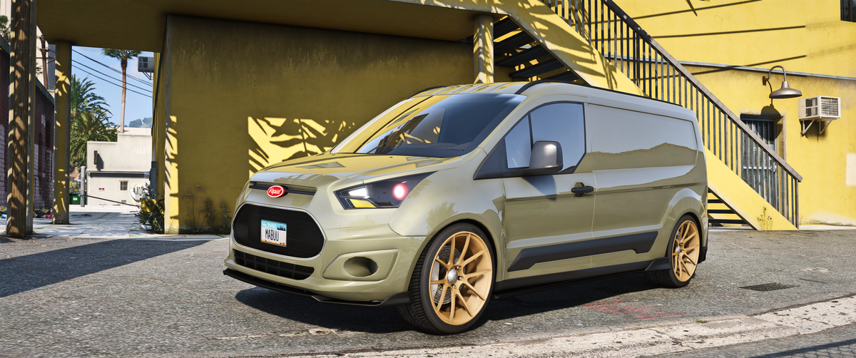 Front view of Lore Friendly Vapid Speed Van for FiveM GTA V