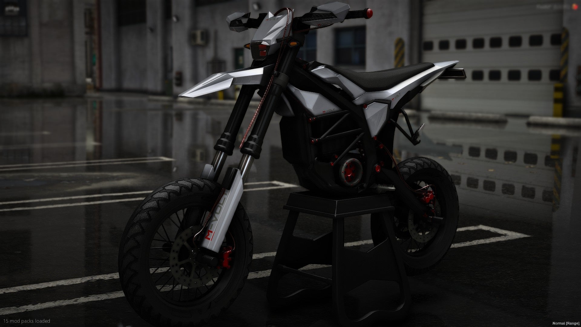 Front view of M-VOLT electric vehicle mod for FiveM