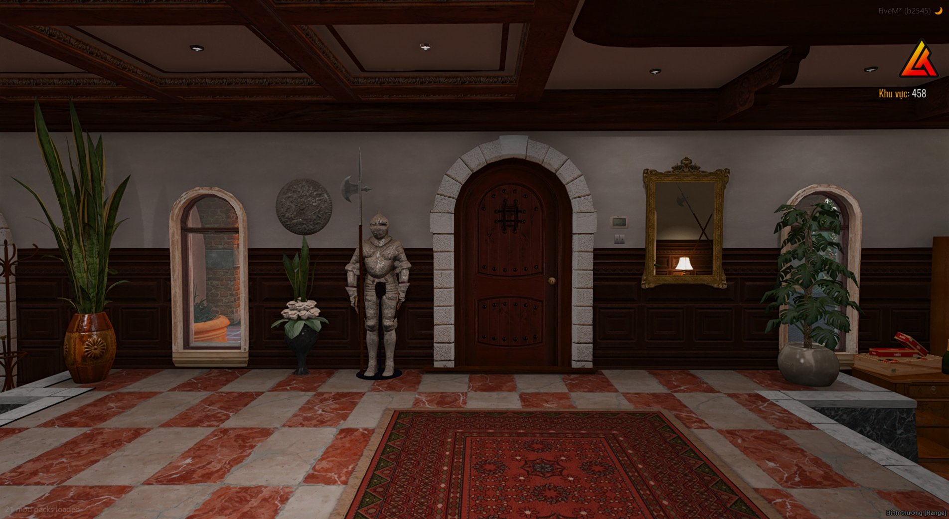 Garage and car area of New Mafia Mansion MLO for FiveM interiors