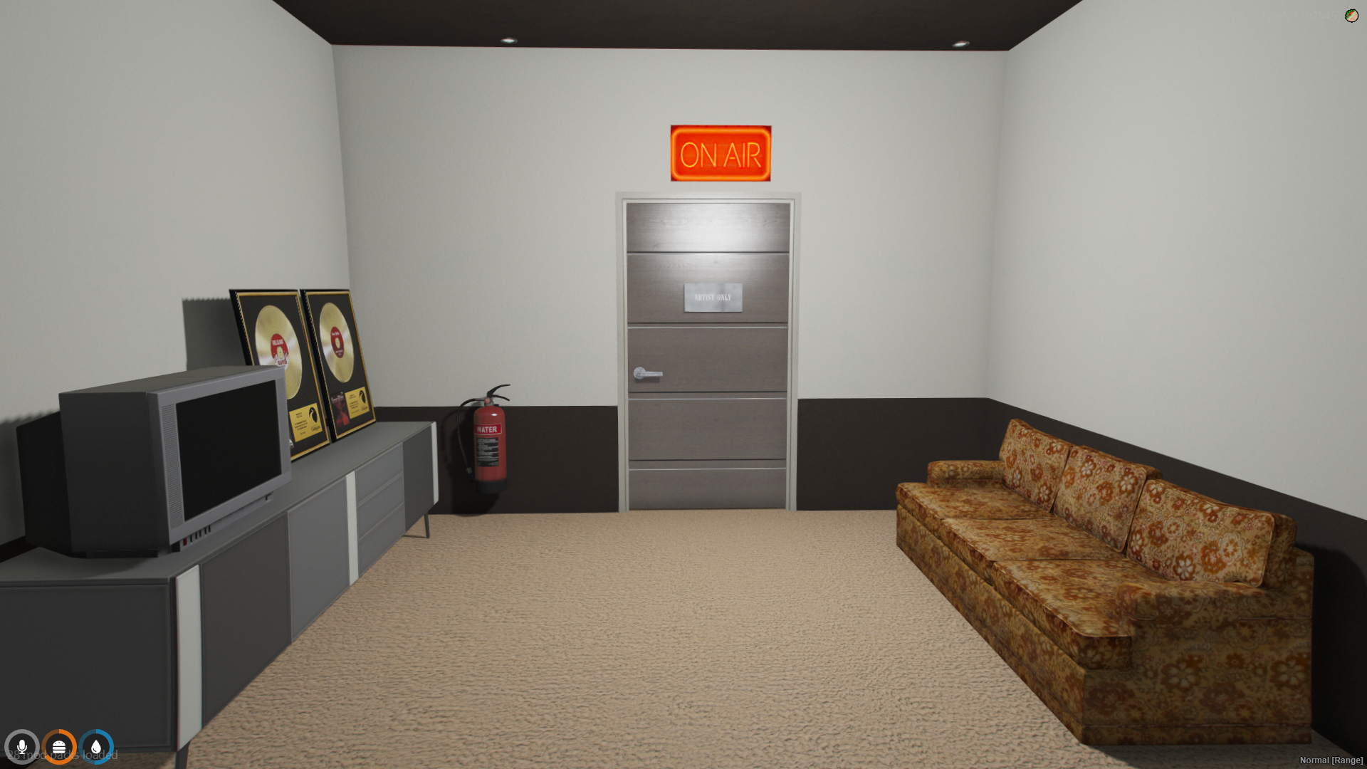 Storage room interior