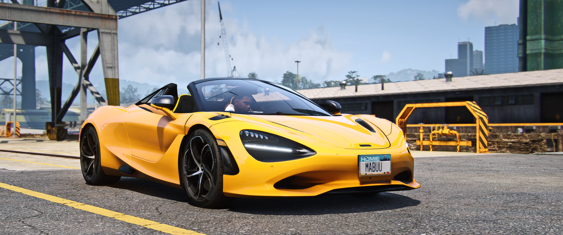 Mclaren 750S Spider Animation Roof FiveM Mod