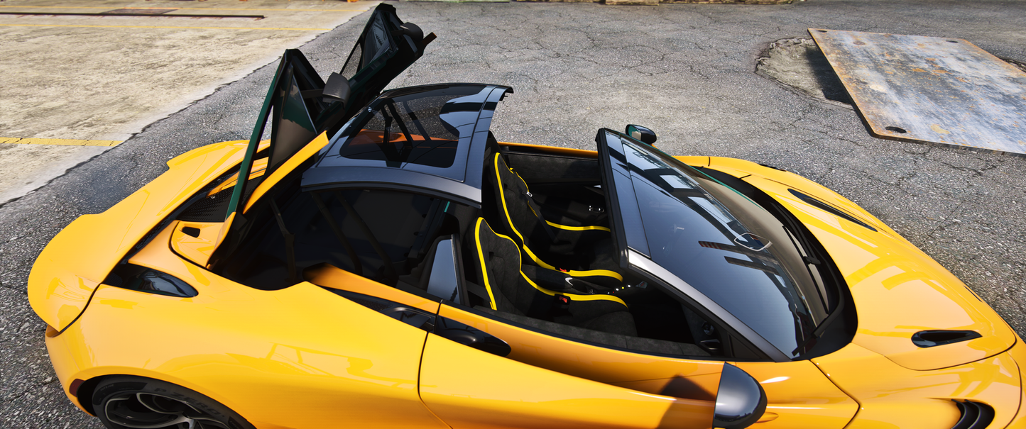 FiveM Mclaren 750S Spider Mod with Animation Roof