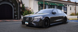 Mercedes-Benz S500 Black front view in FiveM GTA5 mod