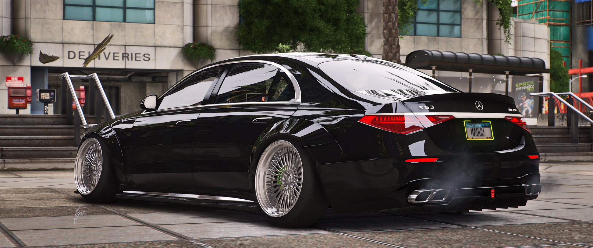 Mercedes S63 AMG Twin Turbo Widebody side profile