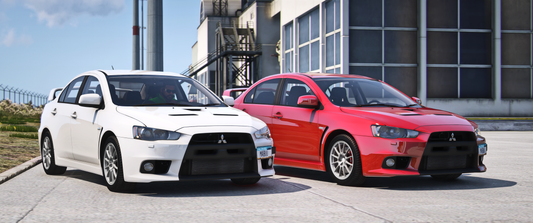 Front view of 2010-15 Mitsubishi EVO