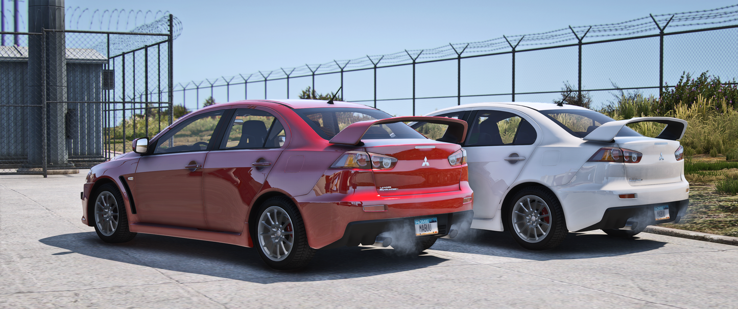 Side view of 2010-15 Mitsubishi EVO