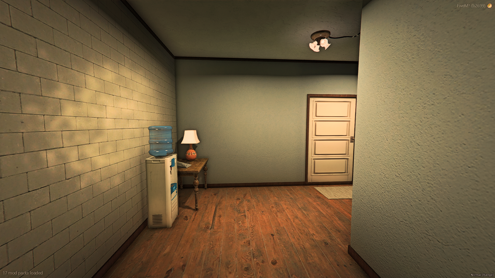 Hallway interior of MLO Gang House
