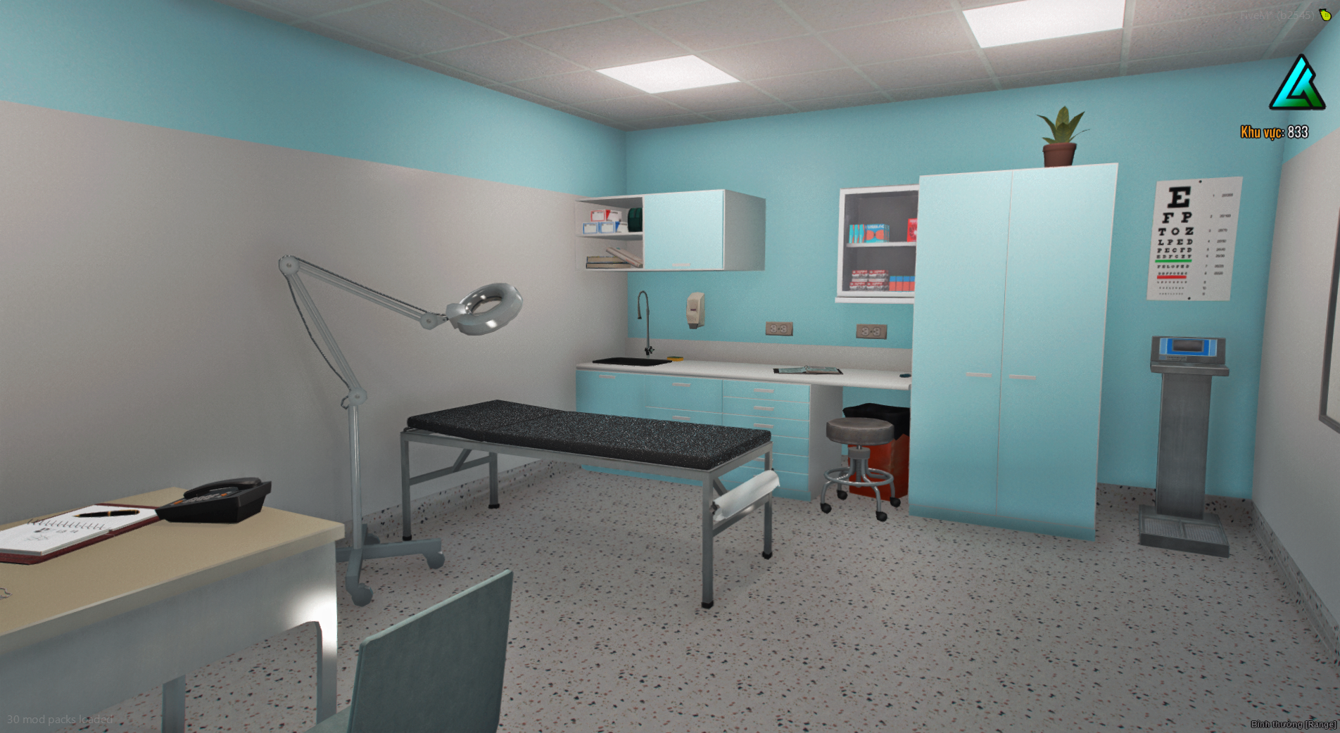 FiveM MLO hospital emergency room with modern medical interiors