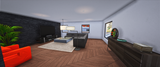 Backyard view of Modern House GTA 5