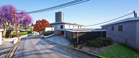 Exterior view of [MLO] Modern House GTA 5