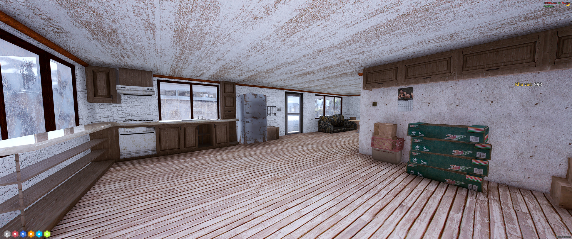 Interior layout of [MLO] Sandys House FiveM mod