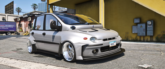 Front angle of Multipla Twin Turbo mod for FiveM