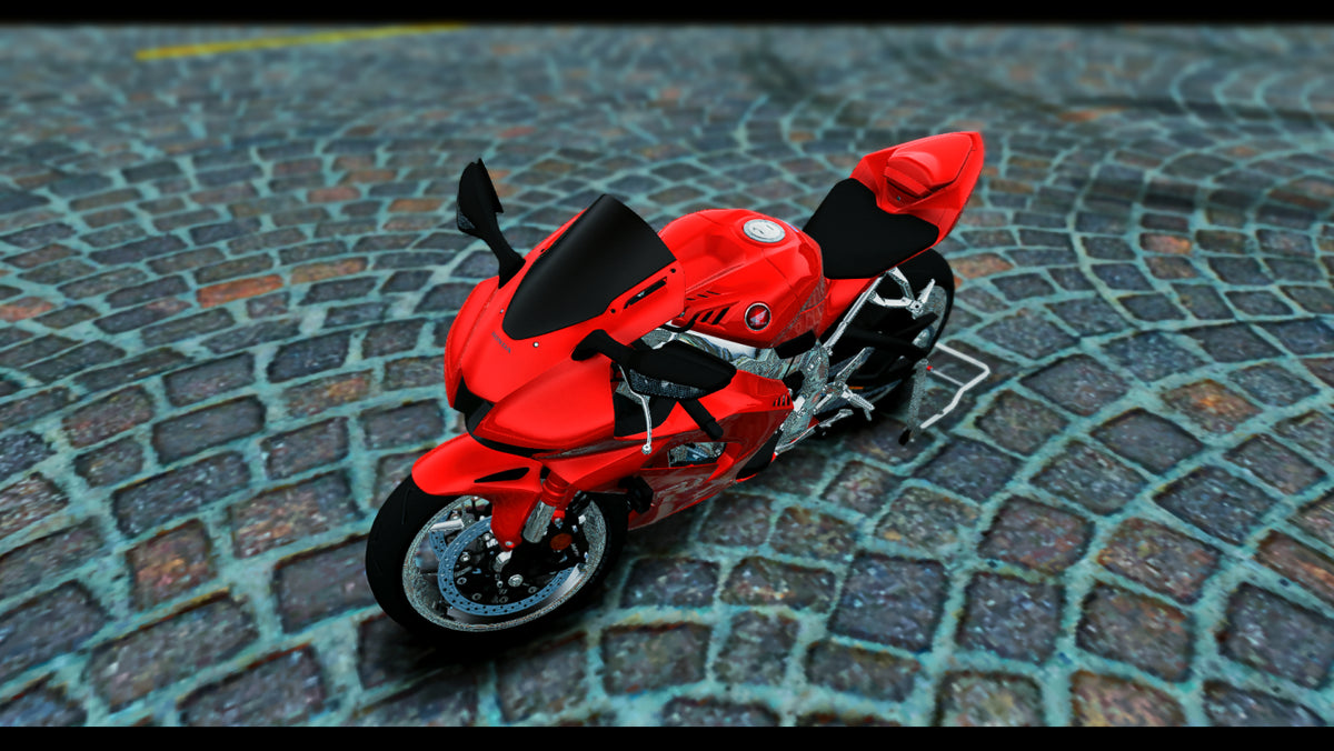 Front view of Nathan's Custom CBR bike mod for FiveM