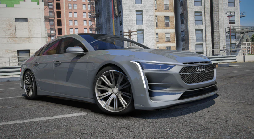 Front view of Obey Shadow GTA V vehicle