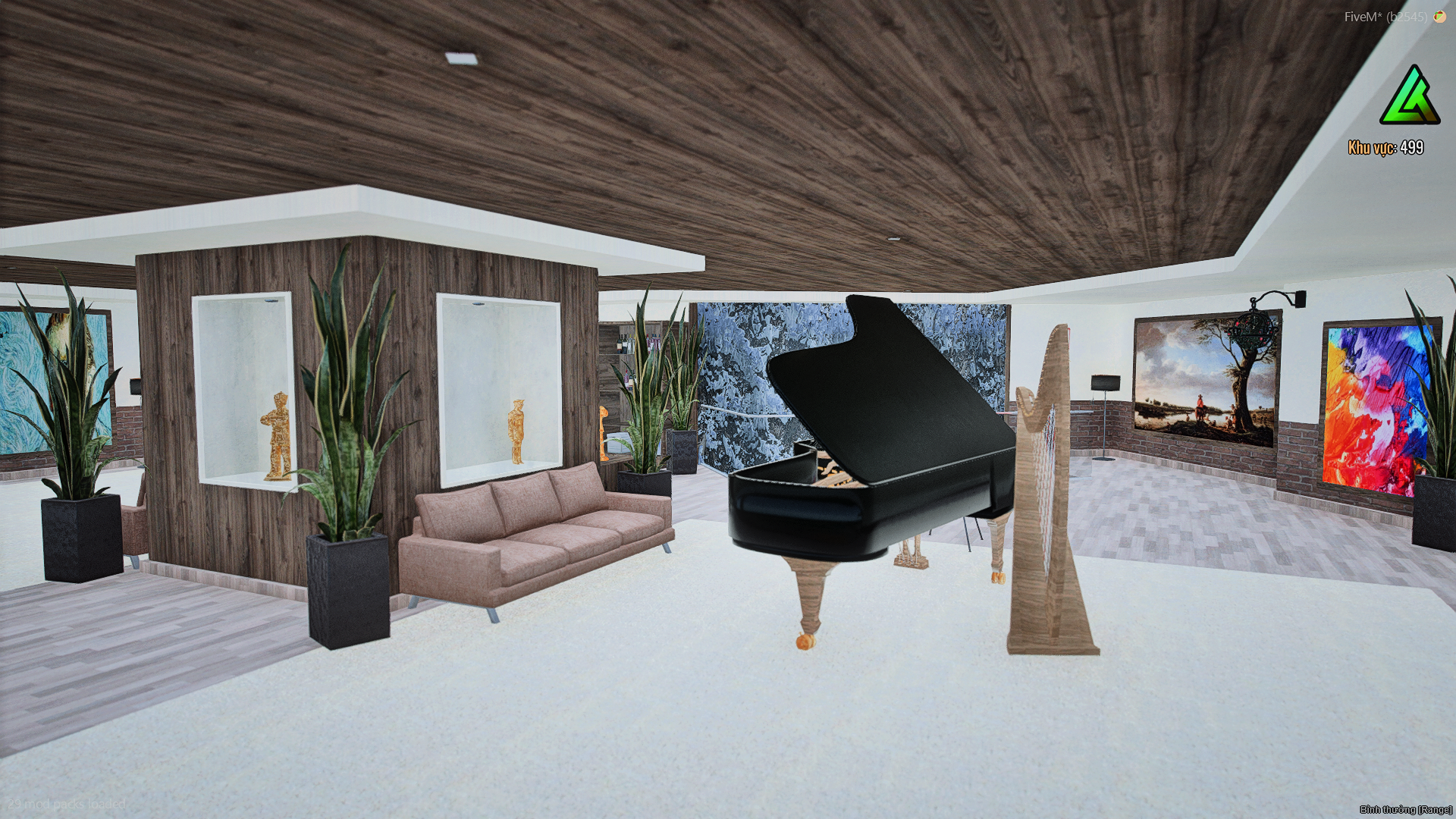 Home office area in MANSION 03 interior