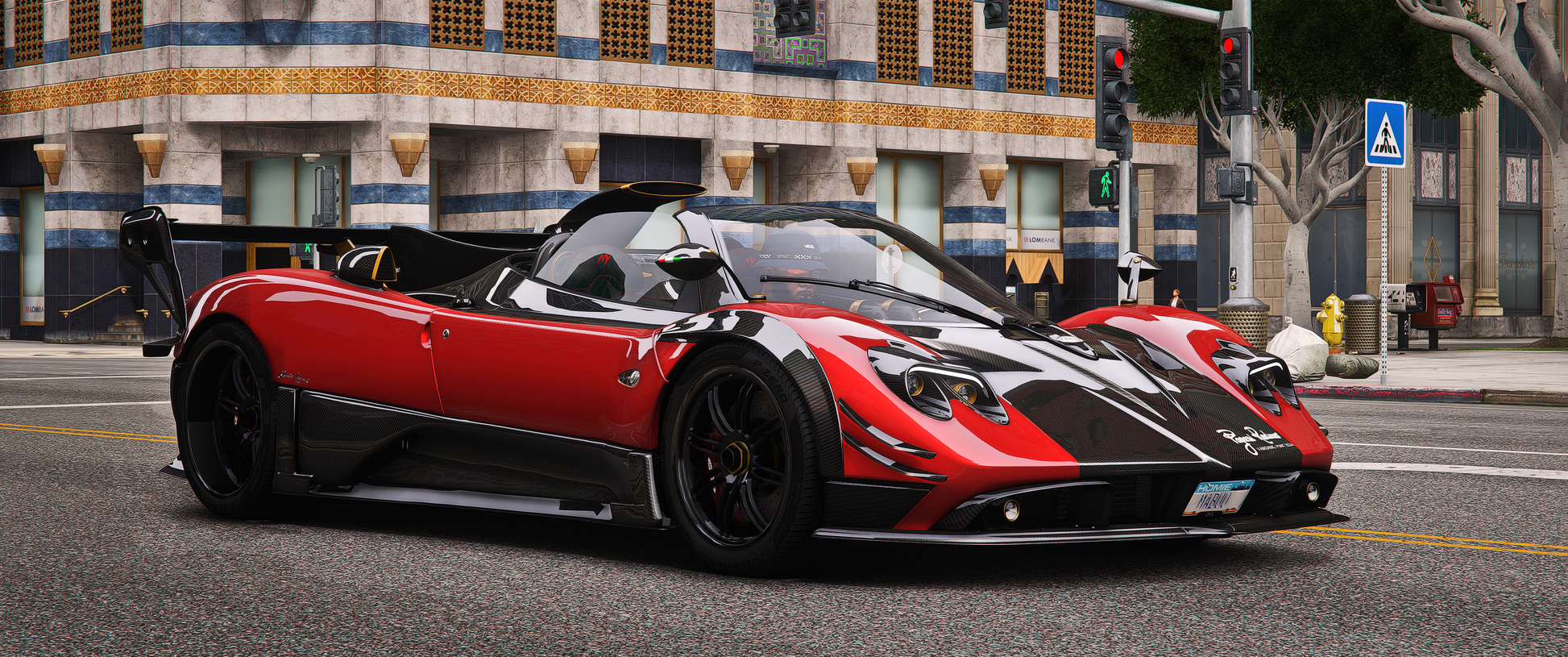 Side view of Pagani Zonda My in FiveM