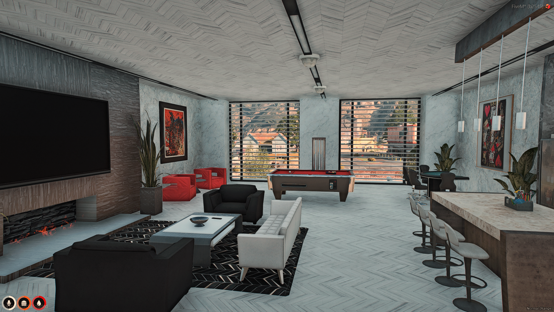 Spacious garage at Paleto Bay Mansion map for FiveM