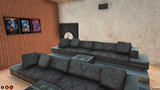 Paleto Bay Mansion at night with exterior lighting