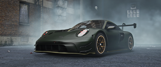 Front view of (Debadged) Porsche 911 GT3 R 2022 GTA V mod for FiveM