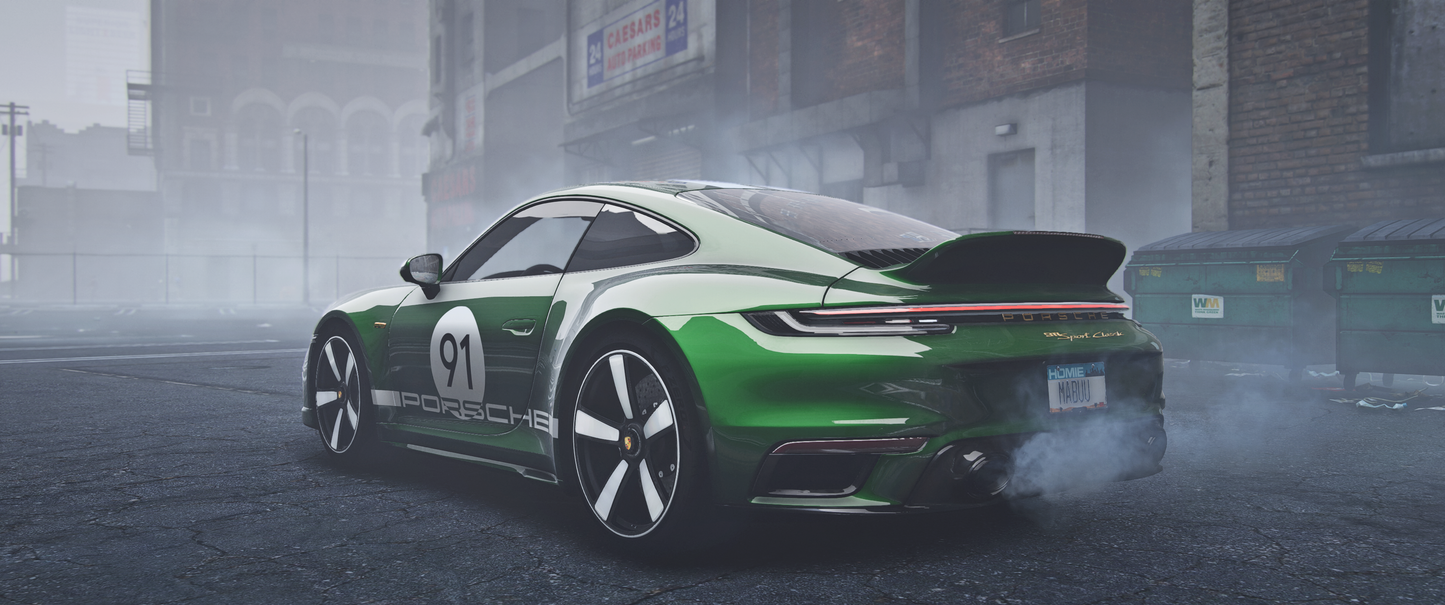 Porsche 911 Sport Classic 2023 GTA V FiveM vehicle mod in high resolution