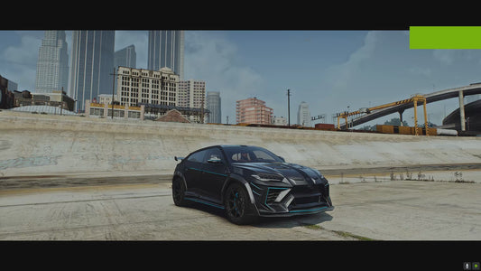 Flying Lamborghini Urus Mansory [Animated Lights]