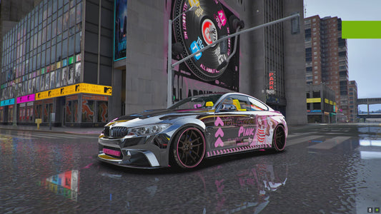 BMW M4 Black Pink Edition [Dinamic Lights]