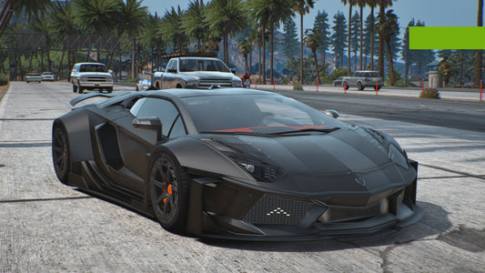 Lamborghini Aventador Carbonado Widebody [Animated Lights]