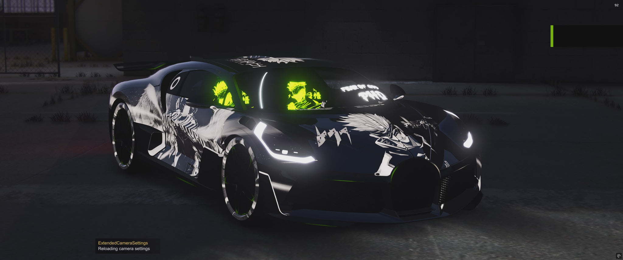 Bugatti Divo Gojo Jujutsu Kaisen Mod Front View