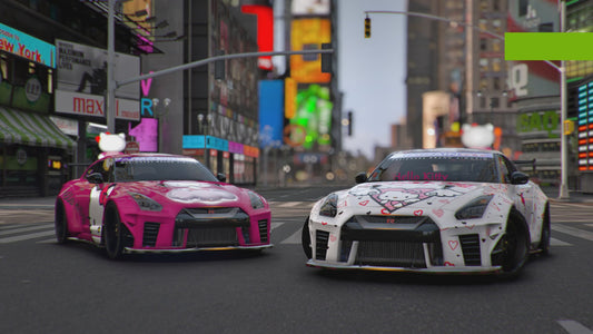 Nissan GTR R35 - Hello Kitty Edition [Animated RGB Lights]